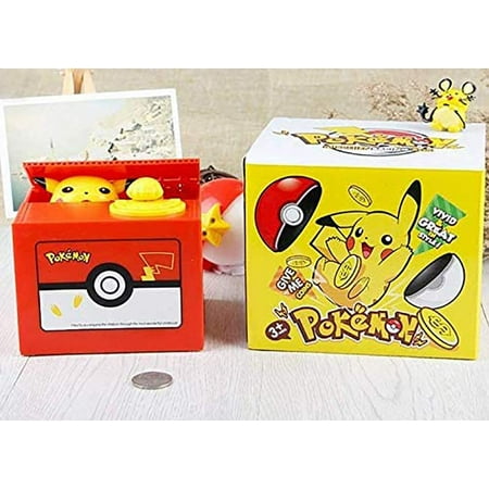 Interestingsport Limited Edition Creative Anmial Pikachu Automated Stealing Piggy Bank Toy Coin Bank Money Banks Coin Can for Kids Interestingsport Limited Edition Creative Anmial Pikachu Automated Stealing Piggy Bank Toy Coin Bank Money Banks Coin Can for Kids